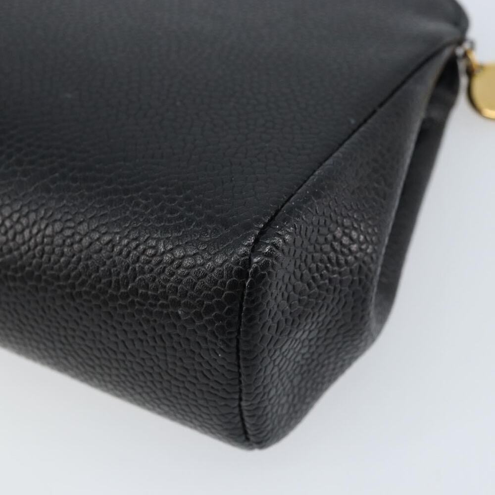 Chanel Pouch Caviar Skin Black Gold CC - Picture 6 of 6